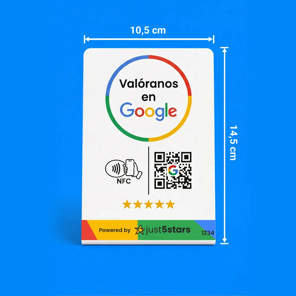 Expositor Reseñas Google NFC & QR (ES)