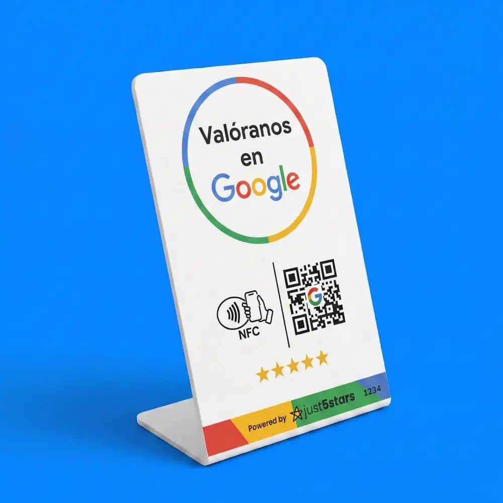 Expositor Reseñas Google NFC & QR (ES)