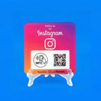 Placa Followers Instagram NFC & QR
