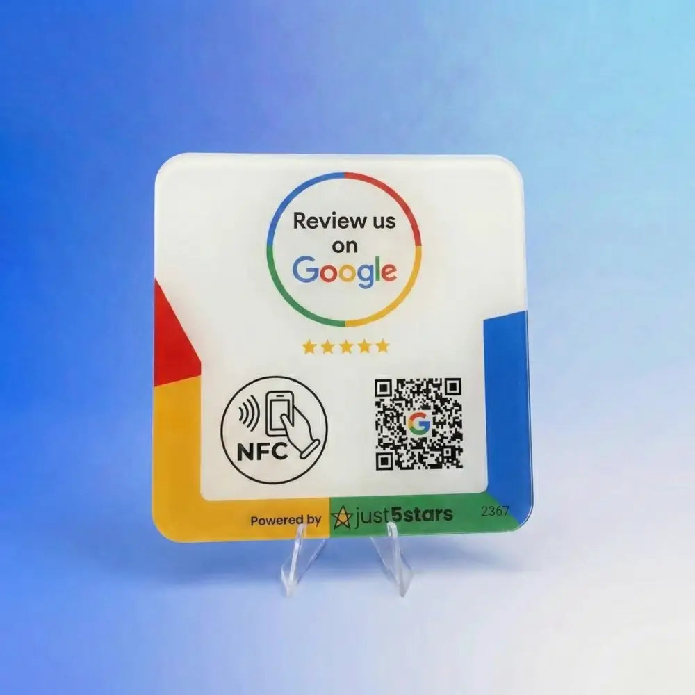 Metacrilato Reseñas Google NFC QR