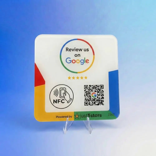 Metacrilato Reseñas Google NFC QR