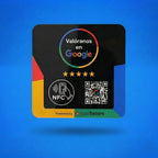 Placa Reseñas Google NFC & QR (ES)