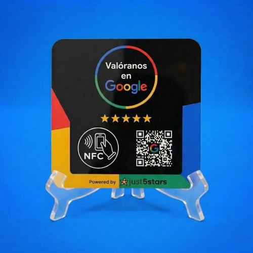 Placa Reseñas Google NFC & QR (ES)