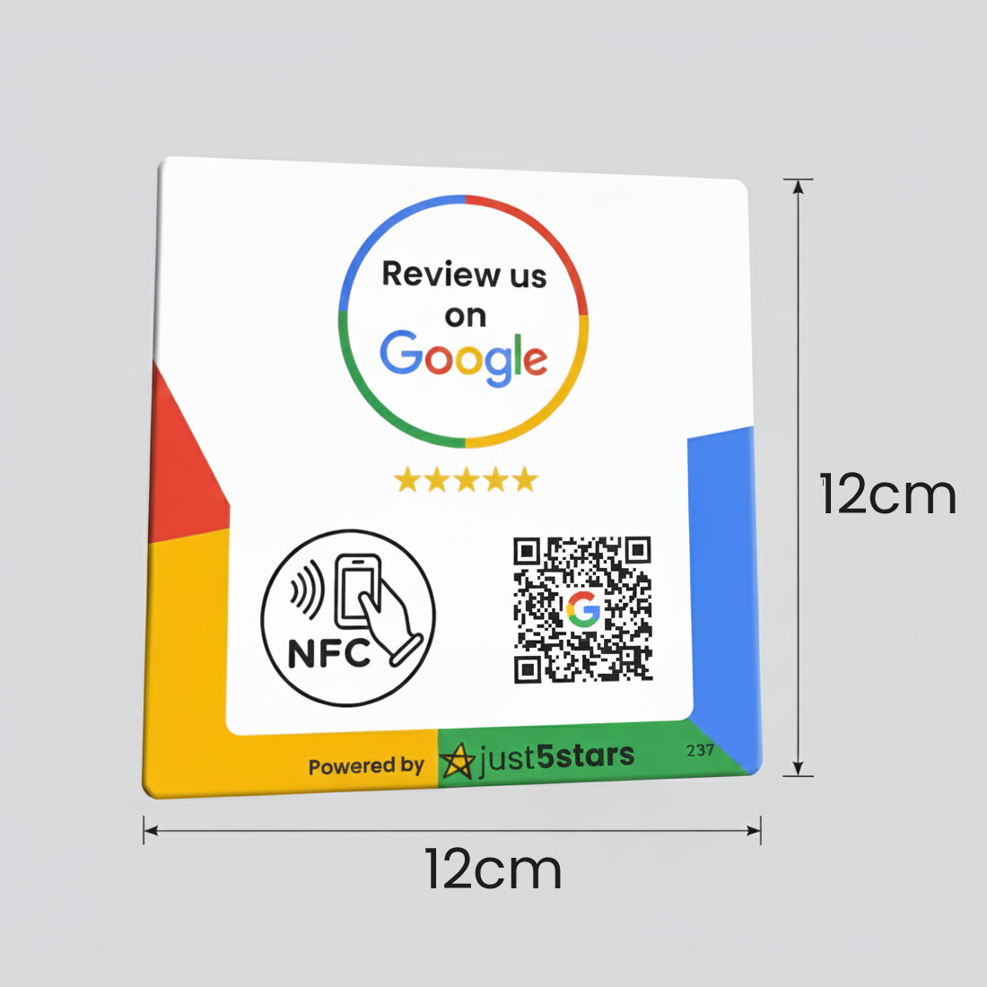 Metacrilato Reseñas Google NFC QR