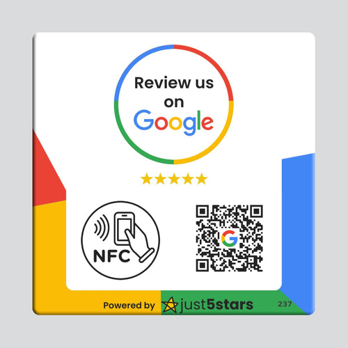 Metacrilato Reseñas Google NFC QR