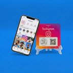Placa Followers Instagram NFC & QR