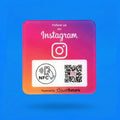Placa Followers Instagram NFC & QR