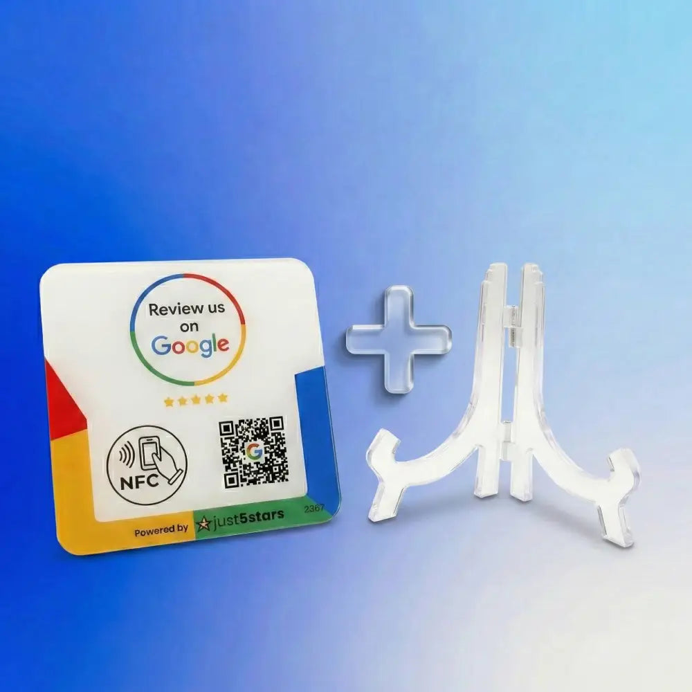 Metacrilato Reseñas Google NFC QR