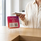 Placa Followers Instagram NFC & QR