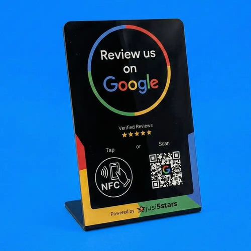 Expositor Reseñas Google NFC & QR