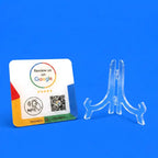 Placa Reseñas Google NFC QR (Inglés)